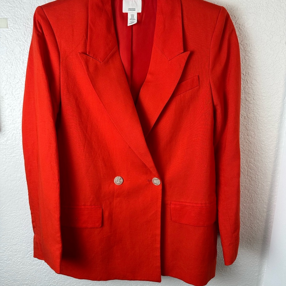Women's Deep Orange/Red Blazer